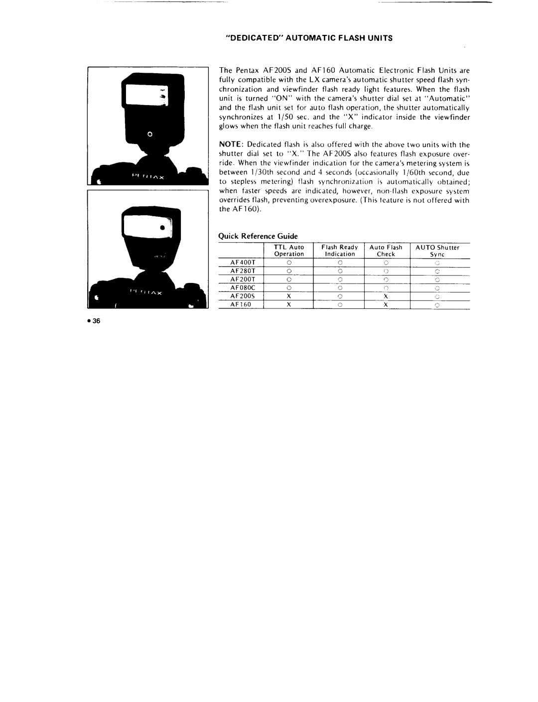 Pentax ILX manual 