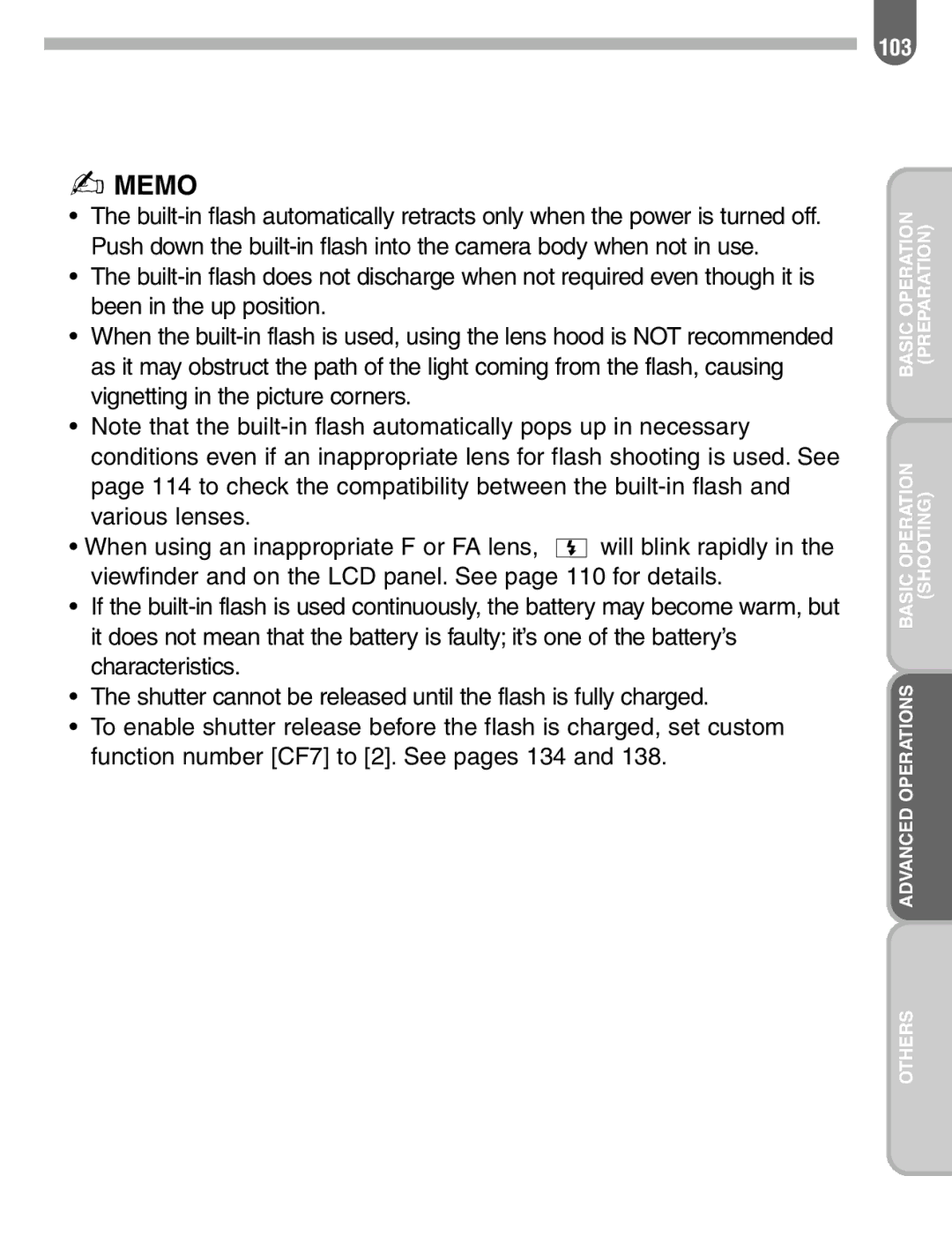 Pentax ist manual 103 