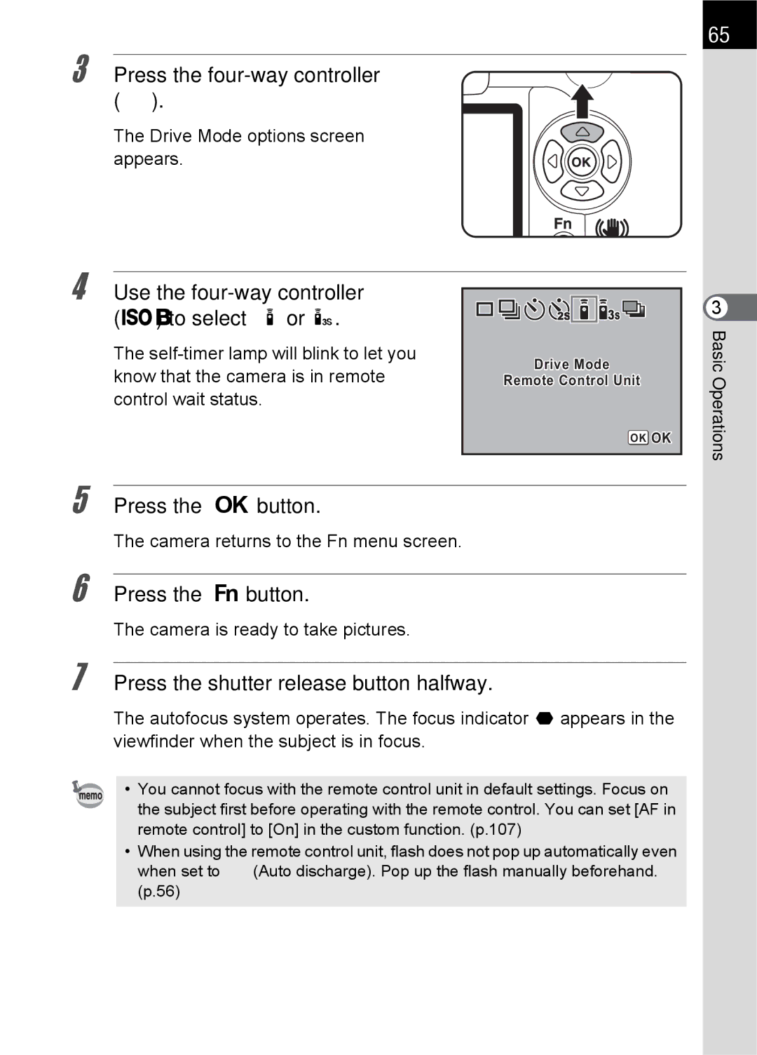 Pentax K100 D specifications Press the four-way controller m, Use the four-way controller Op to select h or 