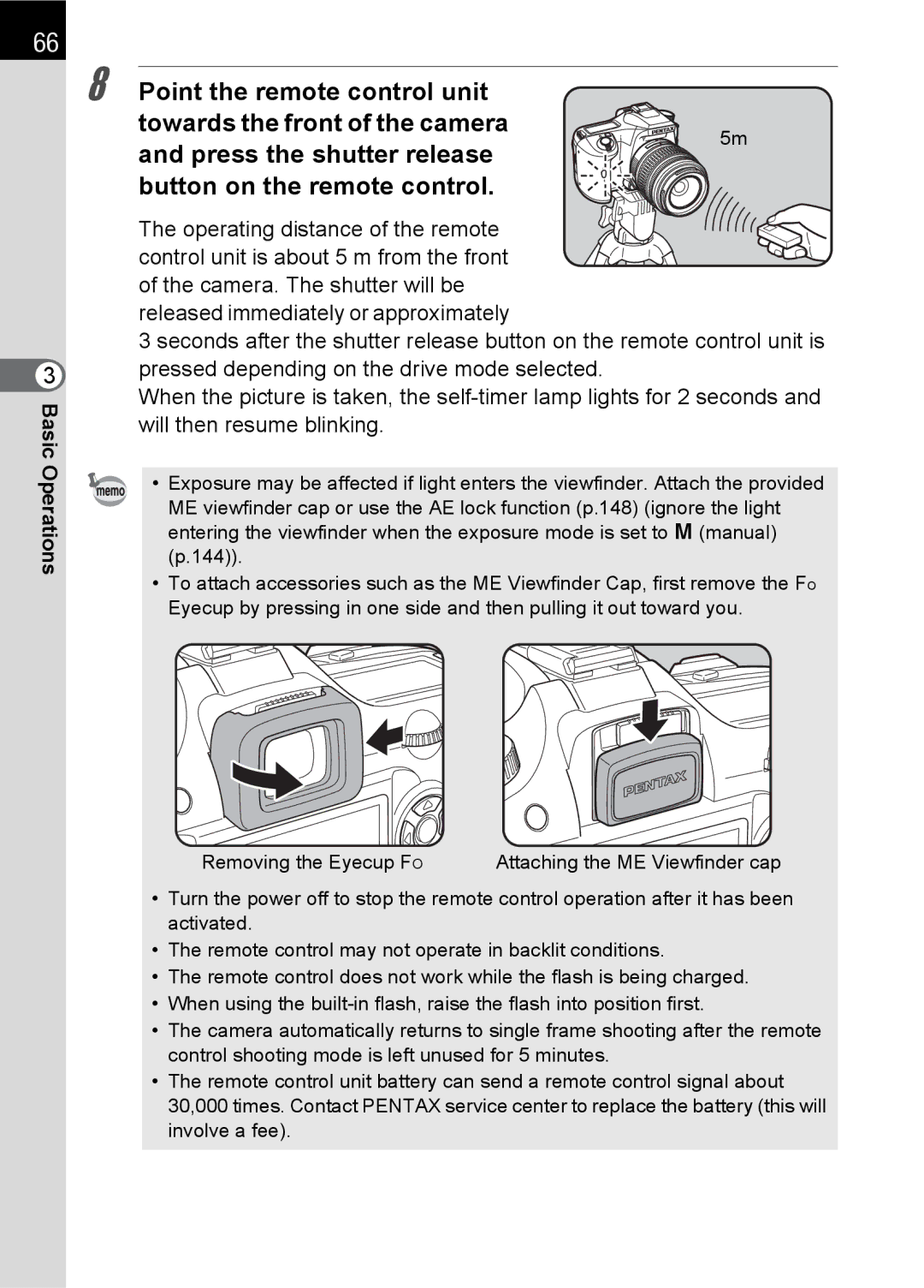 Pentax K100 D specifications BasicOperations 