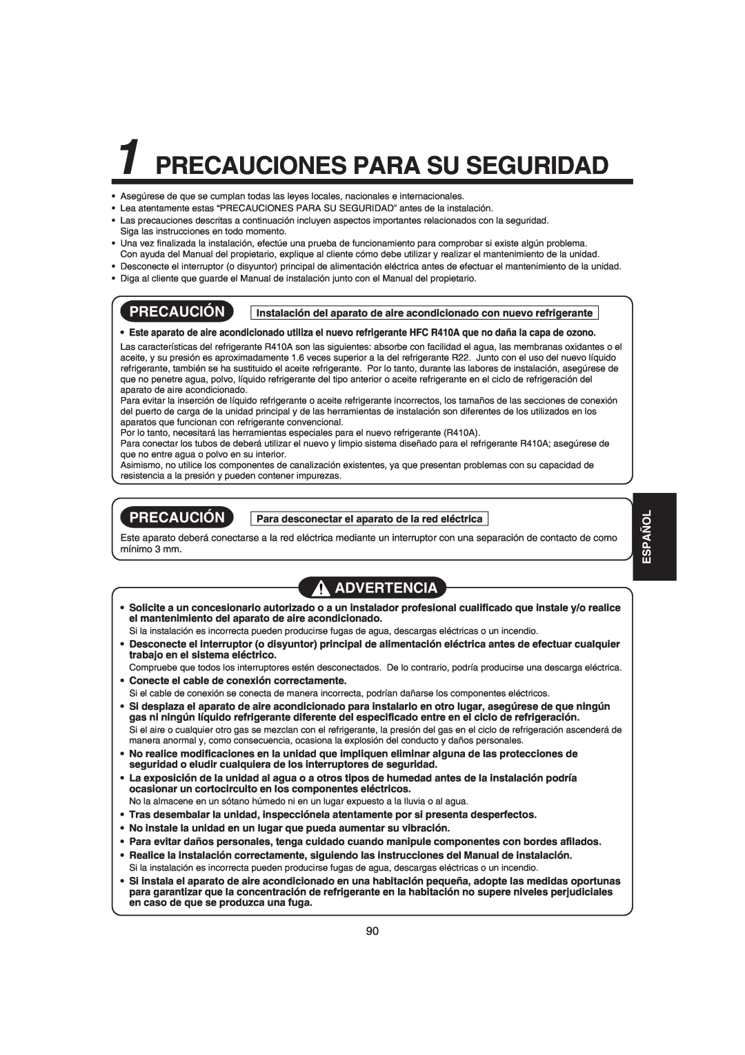 Pentax MMK-AP0121H, MMK-AP0181H, MMK-AP0071H Precauciones Para Su Seguridad, Precaución, Advertencia, Español 