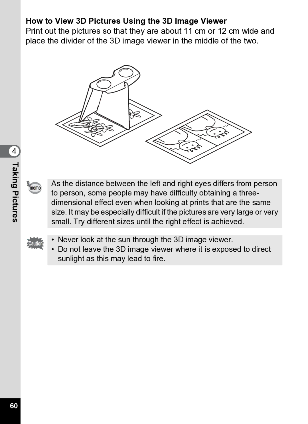 Pentax Optio S5i manual How to View 3D Pictures Using the 3D Image Viewer 