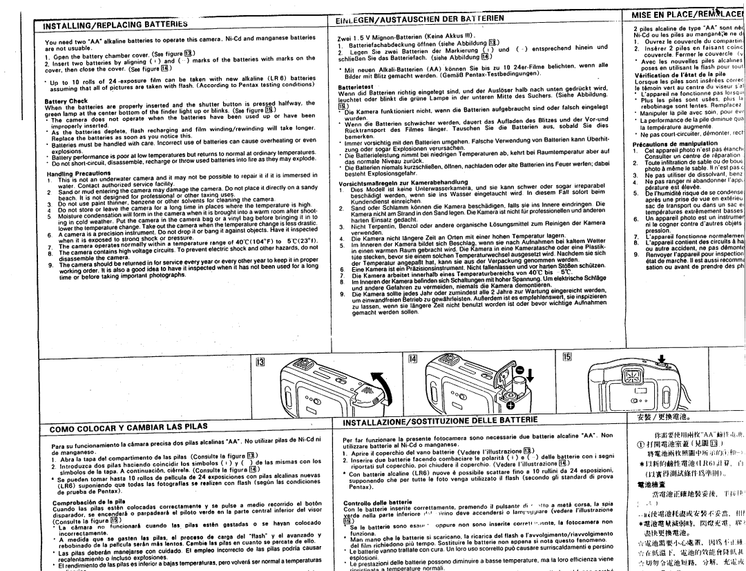 Pentax PC-30 DATE manual 