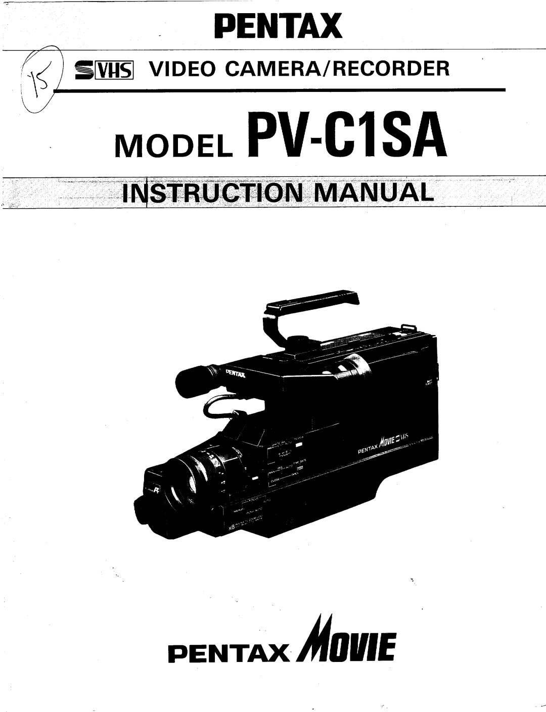 Pentax PV-C1SA manual 