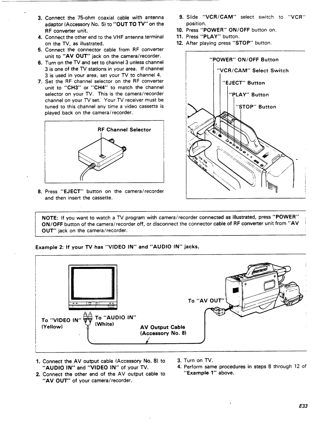 Pentax PV-C78A manual 