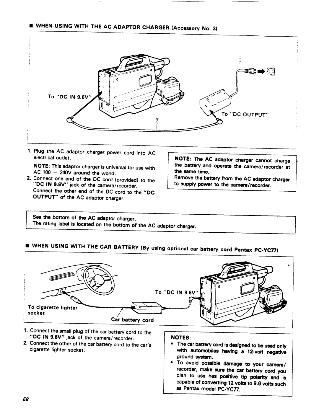 Pentax PV-C78A manual 