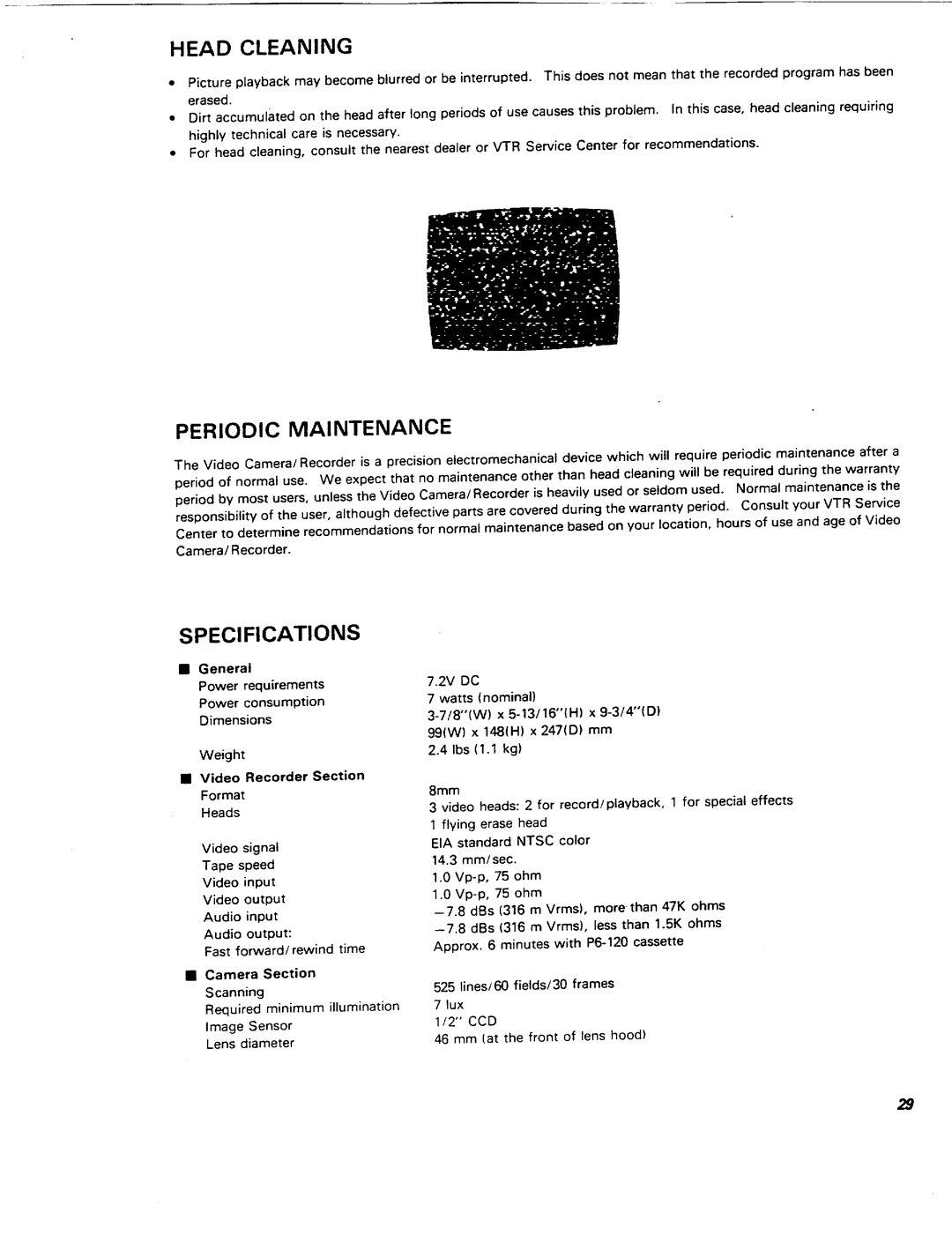 Pentax PV-C850A manual 