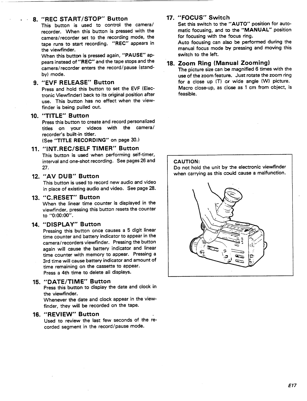 Pentax PV-C909A manual 