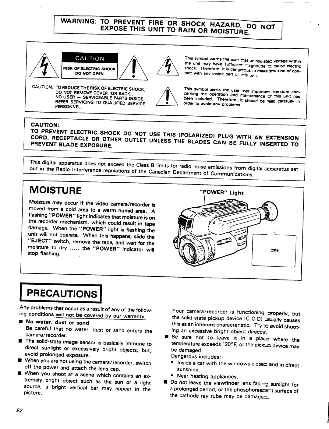 Pentax PV-C909A manual 