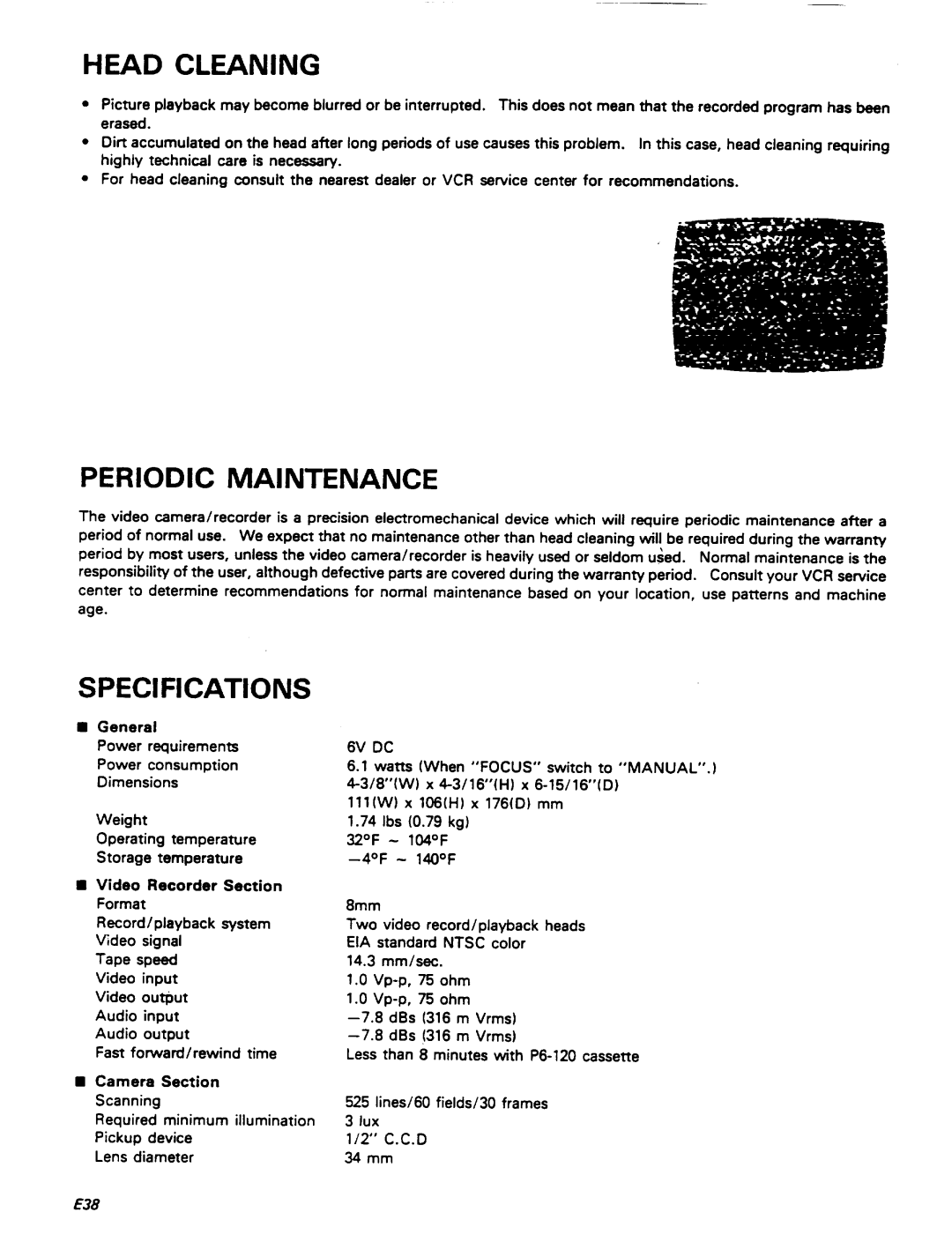 Pentax PV-C909A manual 