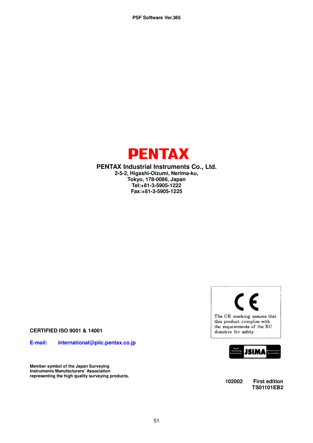 Pentax R-323(N), R-325(N), R-335(N), R-322(N), R326 Mail international@piic.pentax.co.jp, First edition TS01101EB2 