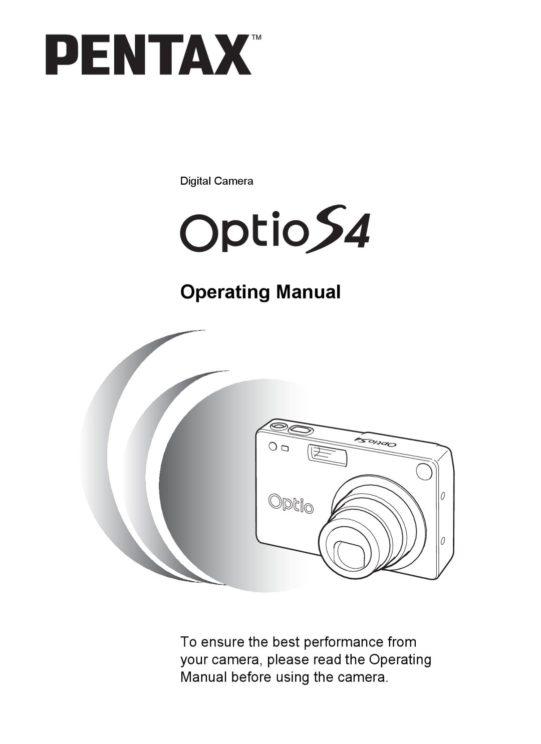 Pentax S4 manual Operating Manual 