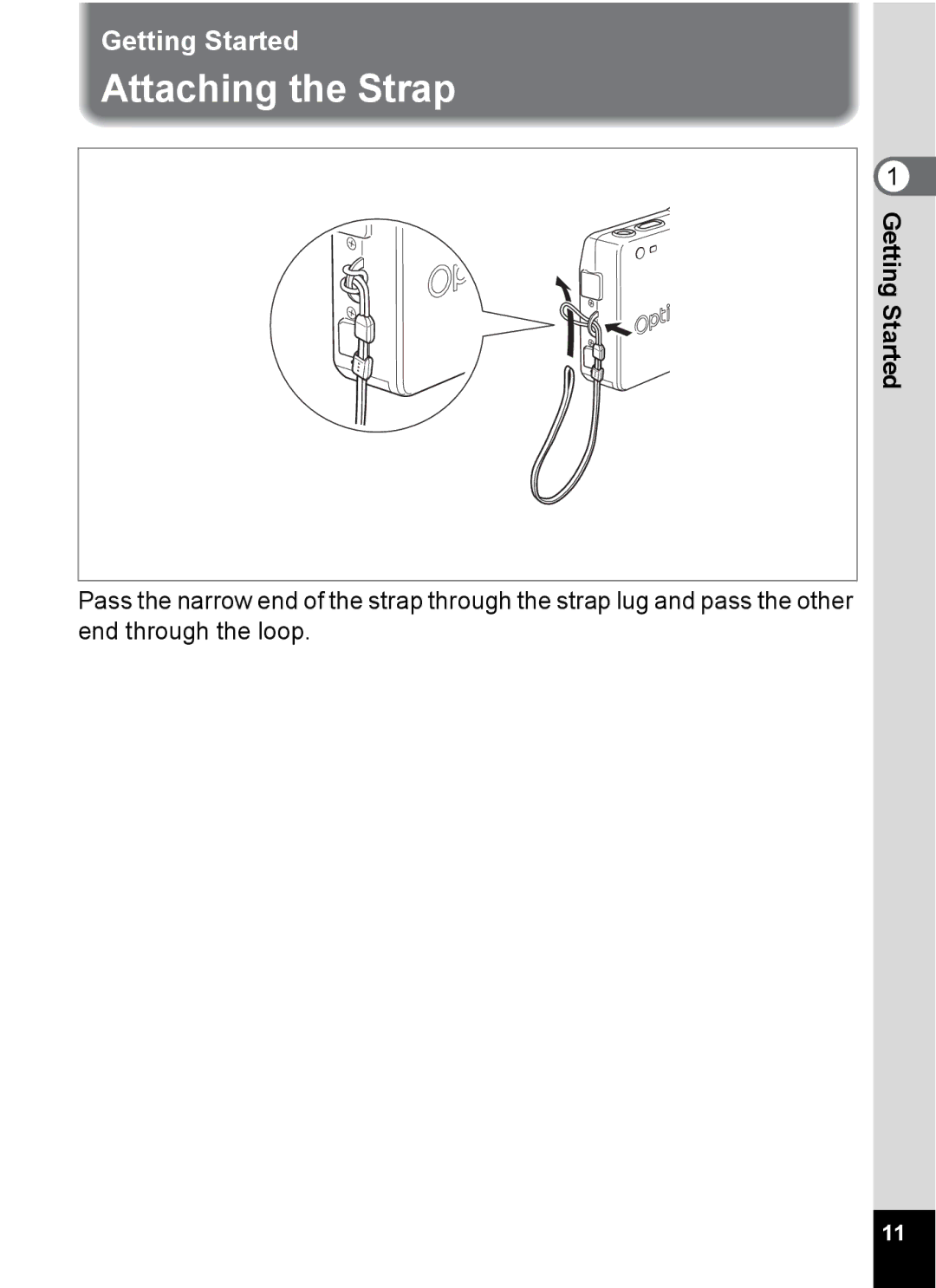 Pentax S4 manual Attaching the Strap 