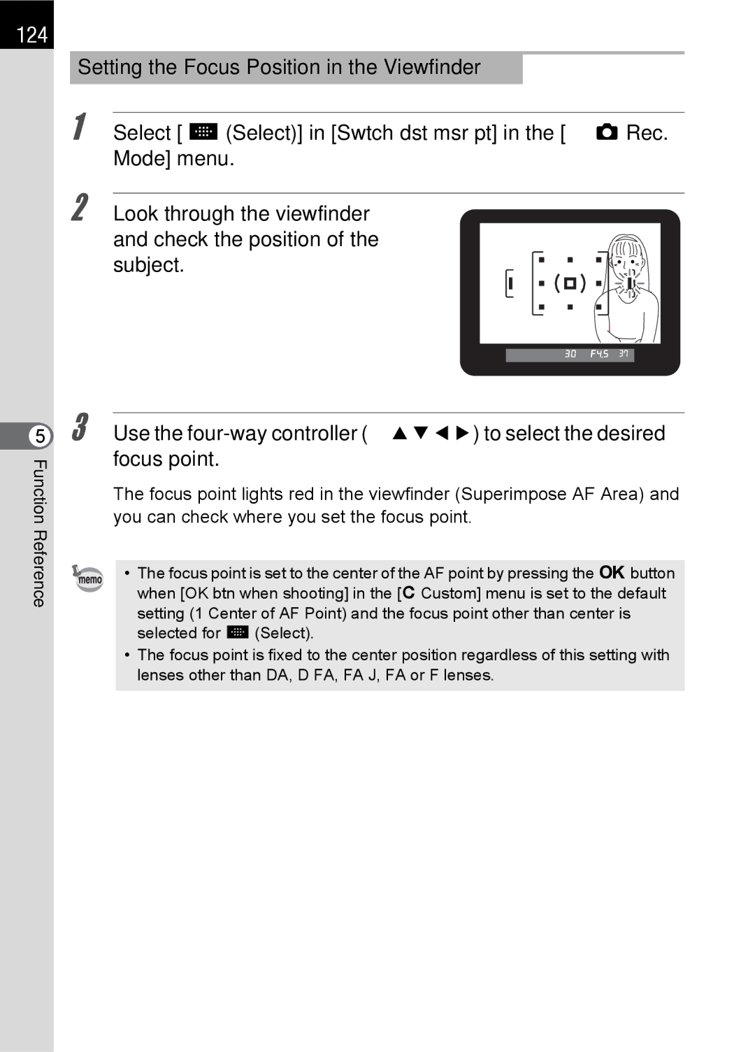 Pentax SLR specifications 124 