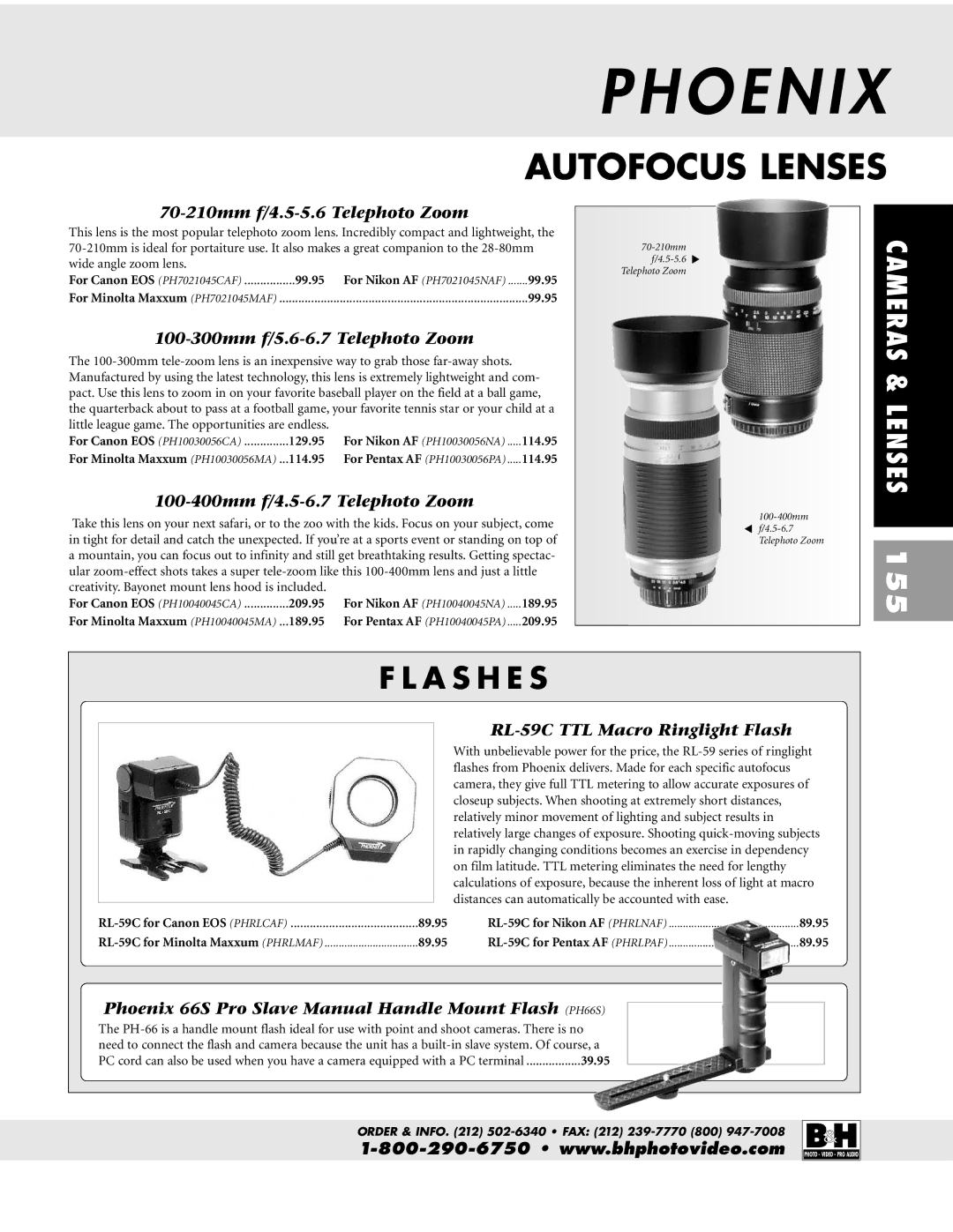 Pentax ZX-M 155, 100-300mm f/5.6-6.7 Telephoto Zoom, 100-400mm f/4.5-6.7 Telephoto Zoom, RL-59C TTL Macro Ringlight Flash 