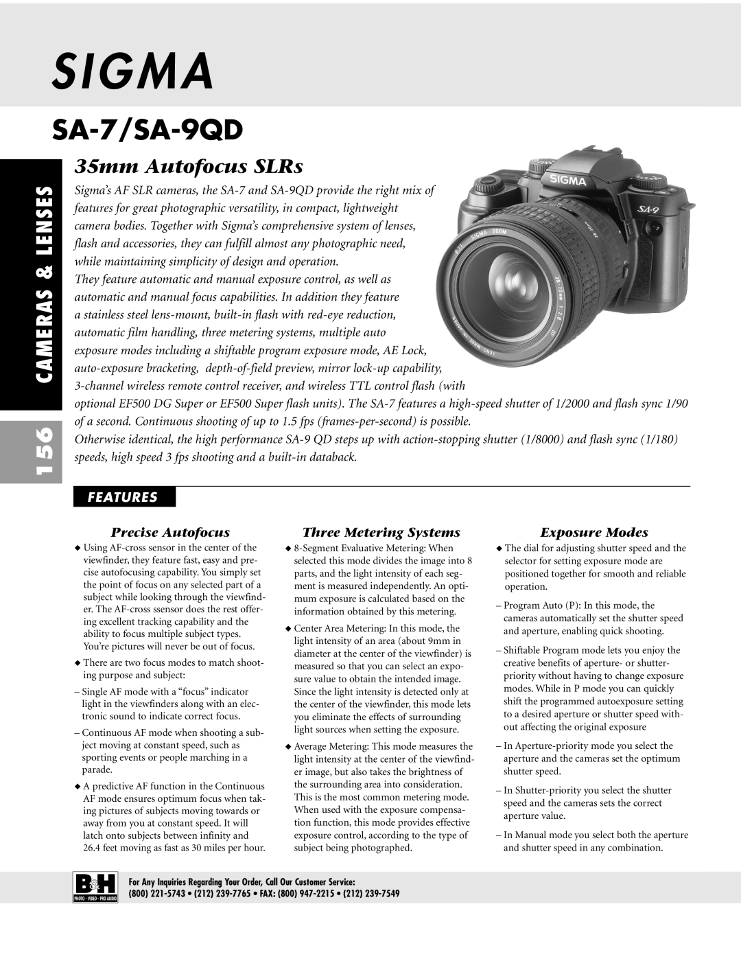 Pentax ZX-M dimensions G M a, SA-7/SA-9QD, 35mm Autofocus SLRs, Precise Autofocus Three Metering Systems Exposure Modes 