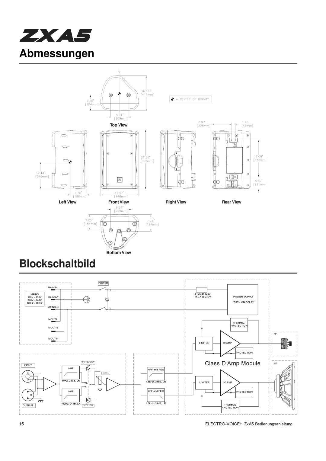 Pentax ZXA5-60, ZXA5-90 owner manual Blockschaltbild 