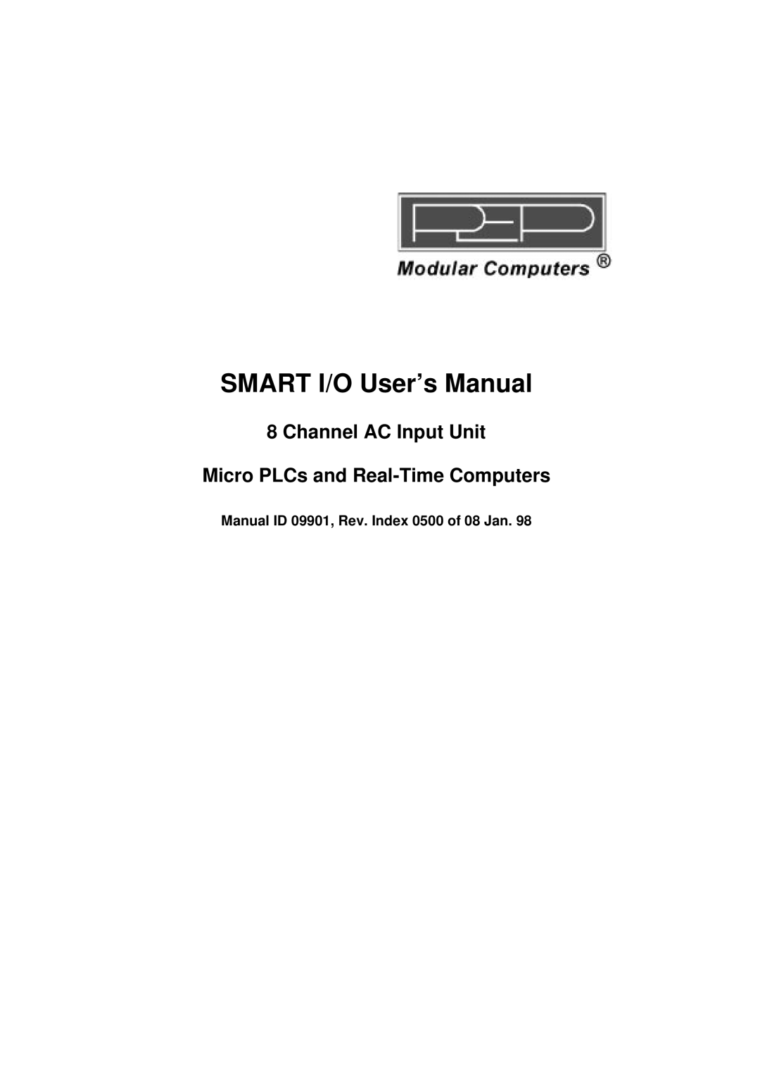 Pepper Computer RS232, RS485 user manual Smart I/O User’s Manual 