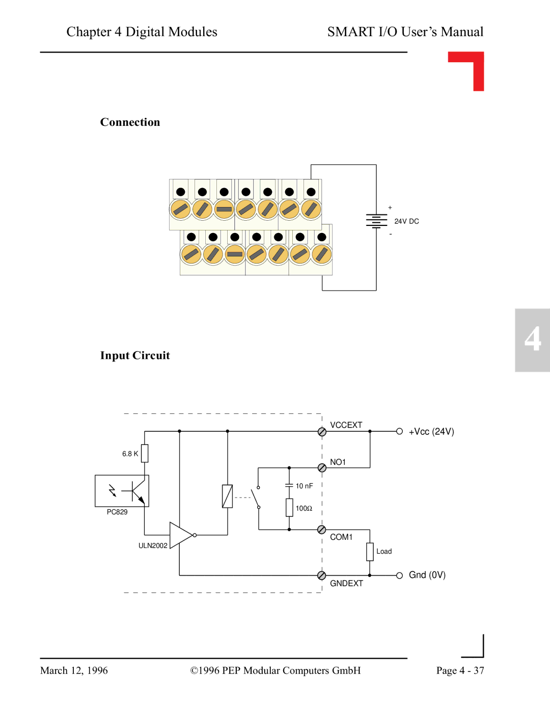 Pepper Computer RS232, RS485 user manual Vccext 