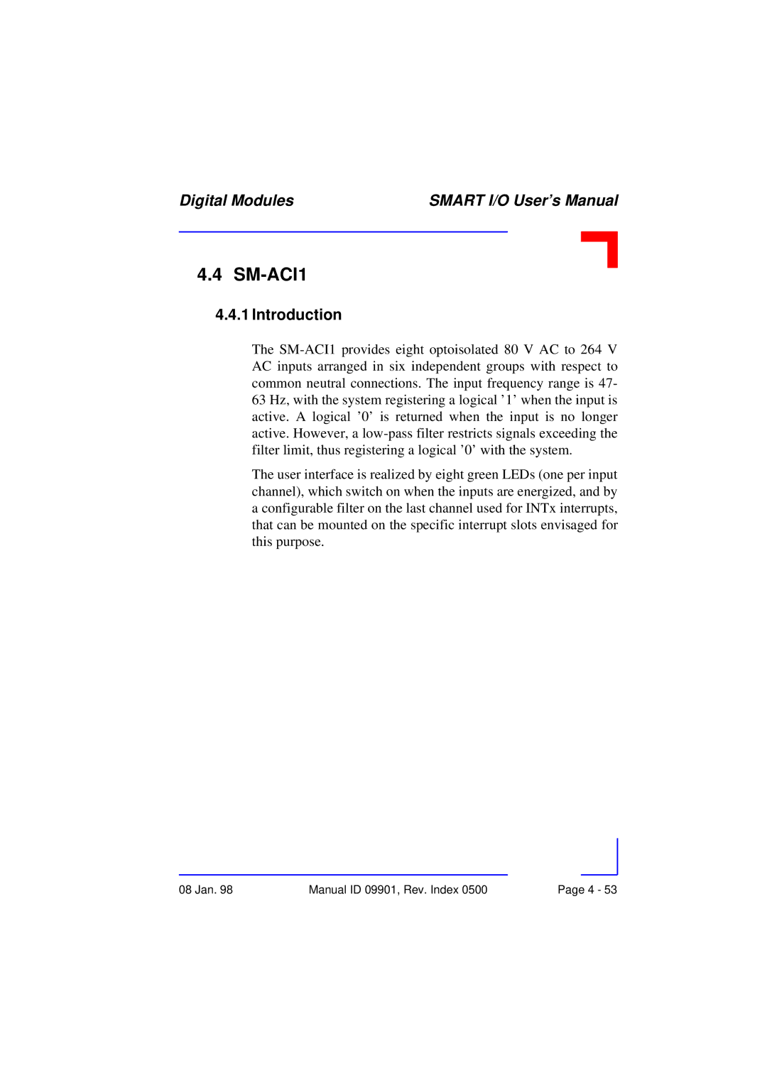 Pepper Computer RS232, RS485 user manual SM-ACI1 