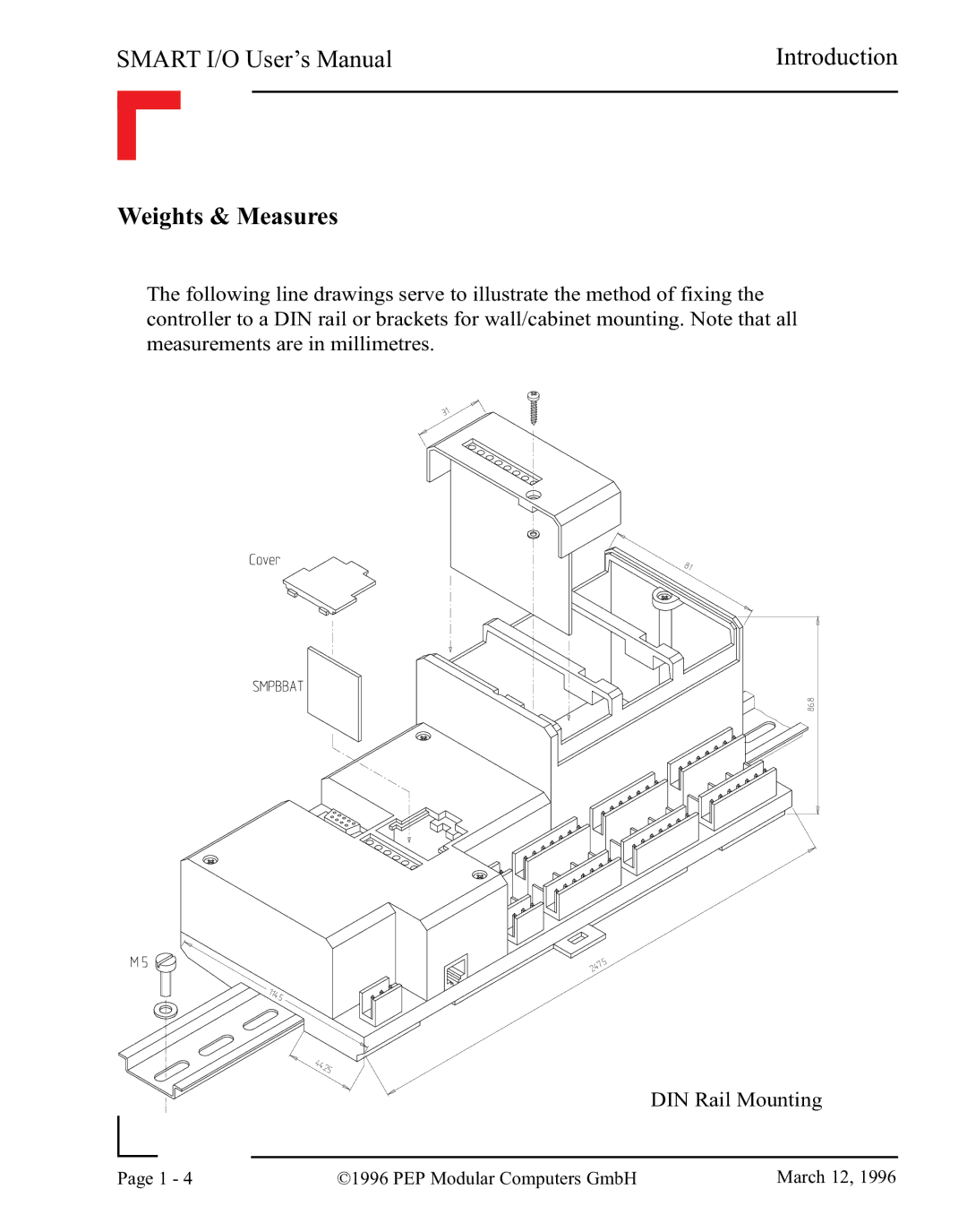 Pepper Computer RS485, RS232 user manual Weights & Measures 