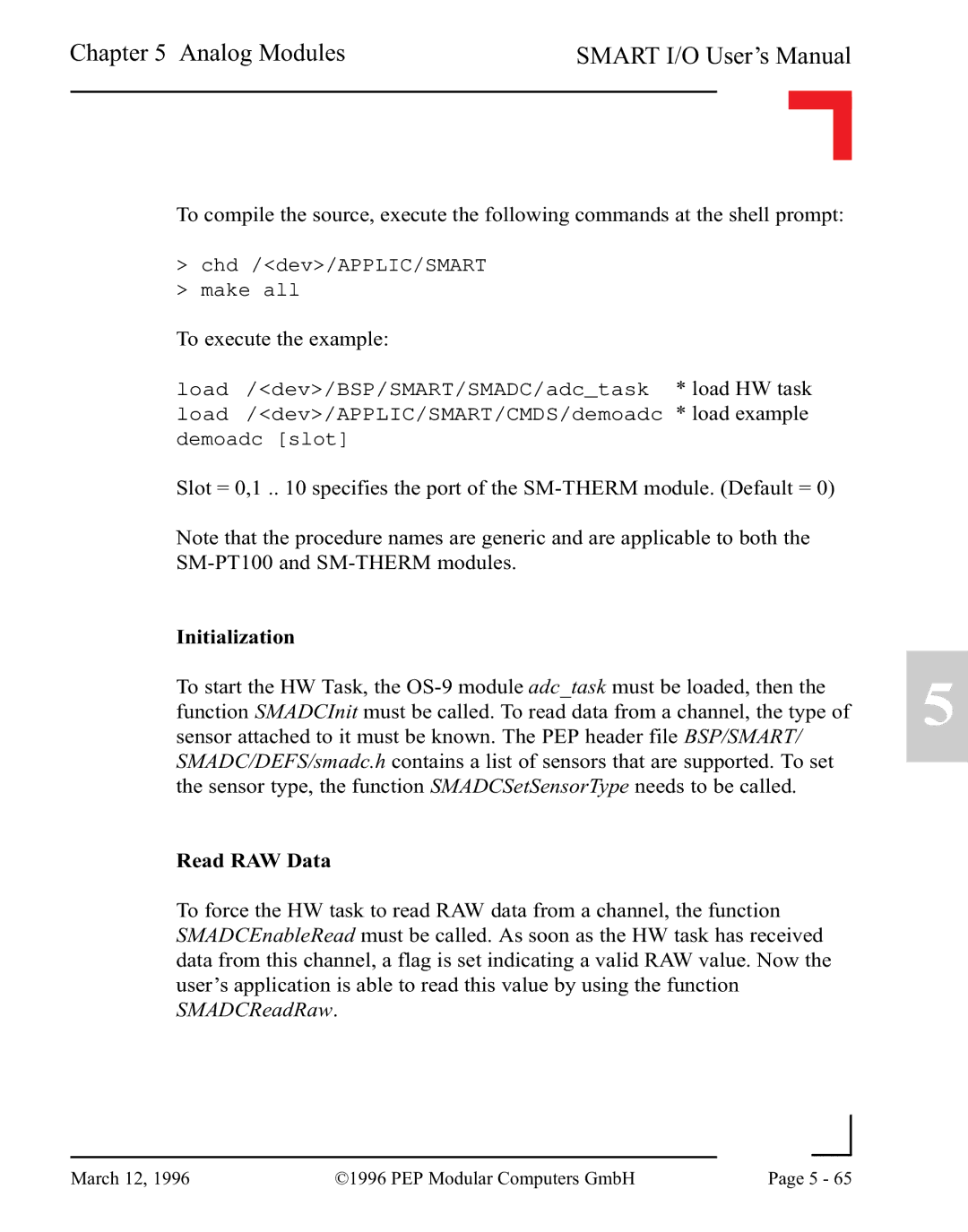 Pepper Computer RS232, RS485 user manual To execute the example 