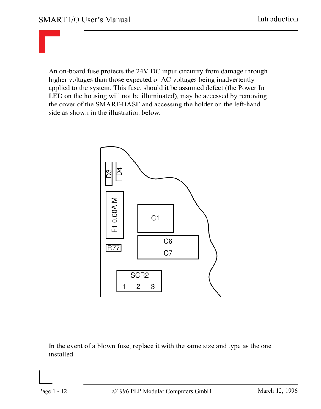 Pepper Computer RS485, RS232 user manual SCR2 