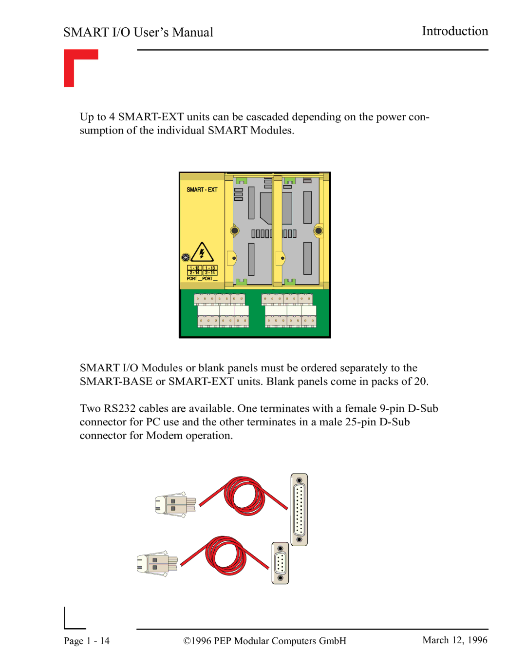 Pepper Computer RS485, RS232 user manual Smart I/O User’s Manual Introduction 