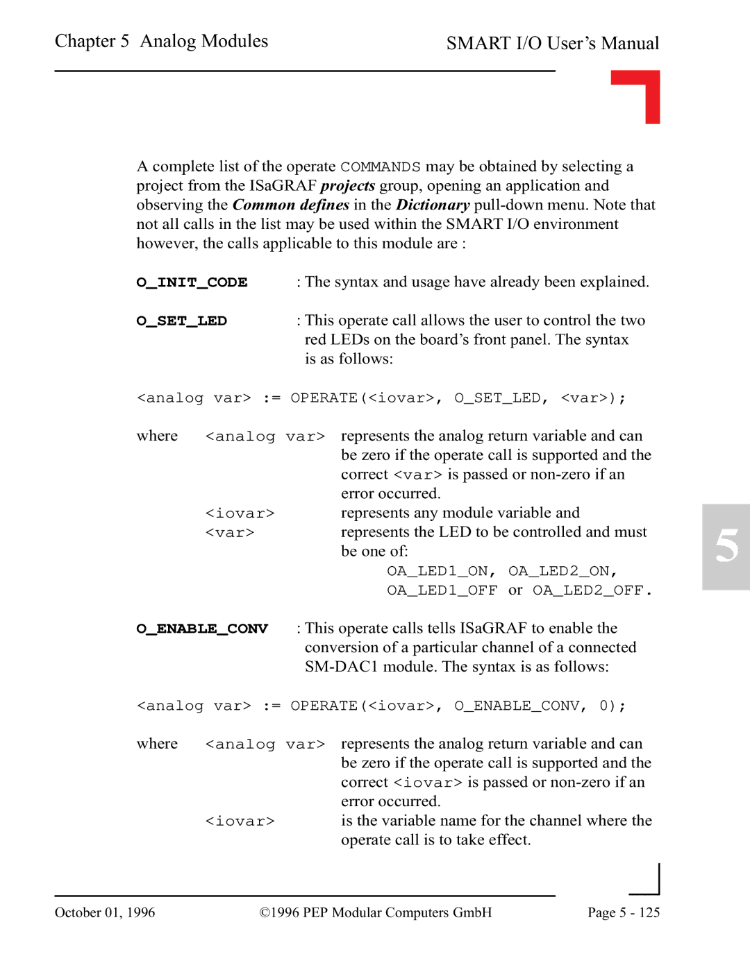 Pepper Computer RS232, RS485 user manual OALED1ON, OALED2ON 