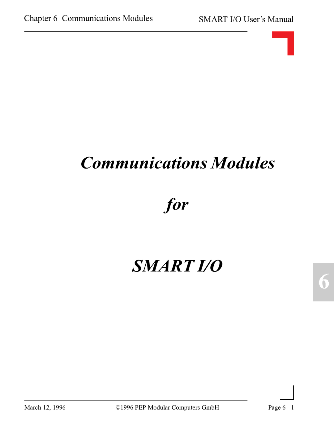 Pepper Computer RS232, RS485 user manual Communications Modules For 