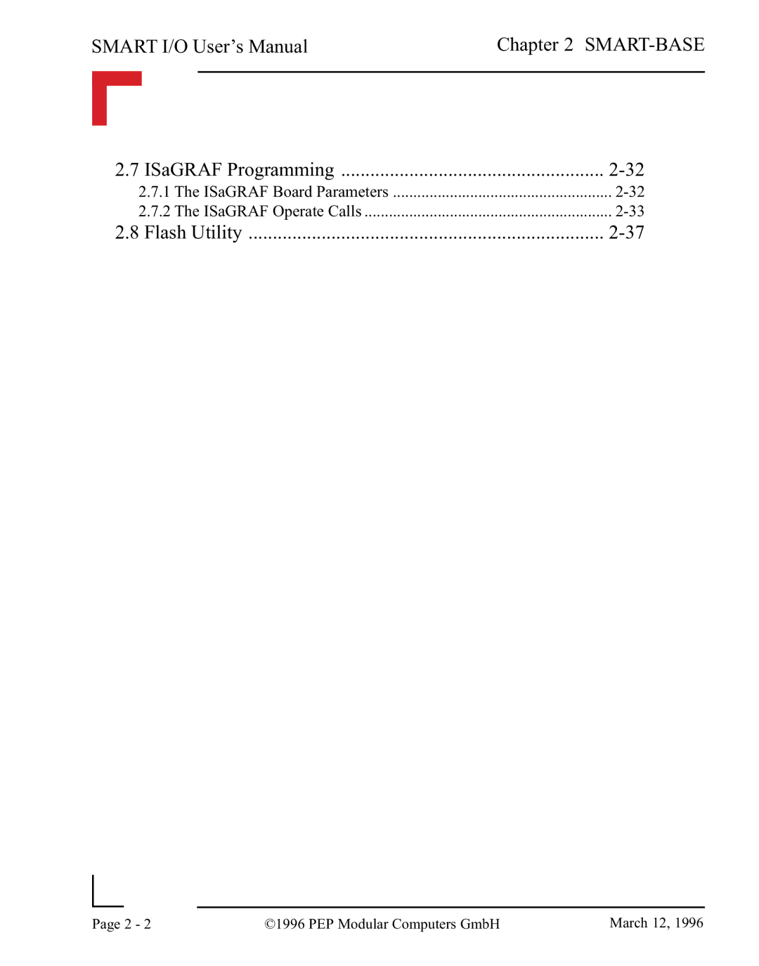 Pepper Computer RS485, RS232 user manual Smart I/O User’s Manual SMART-BASE ISaGRAF Programming 