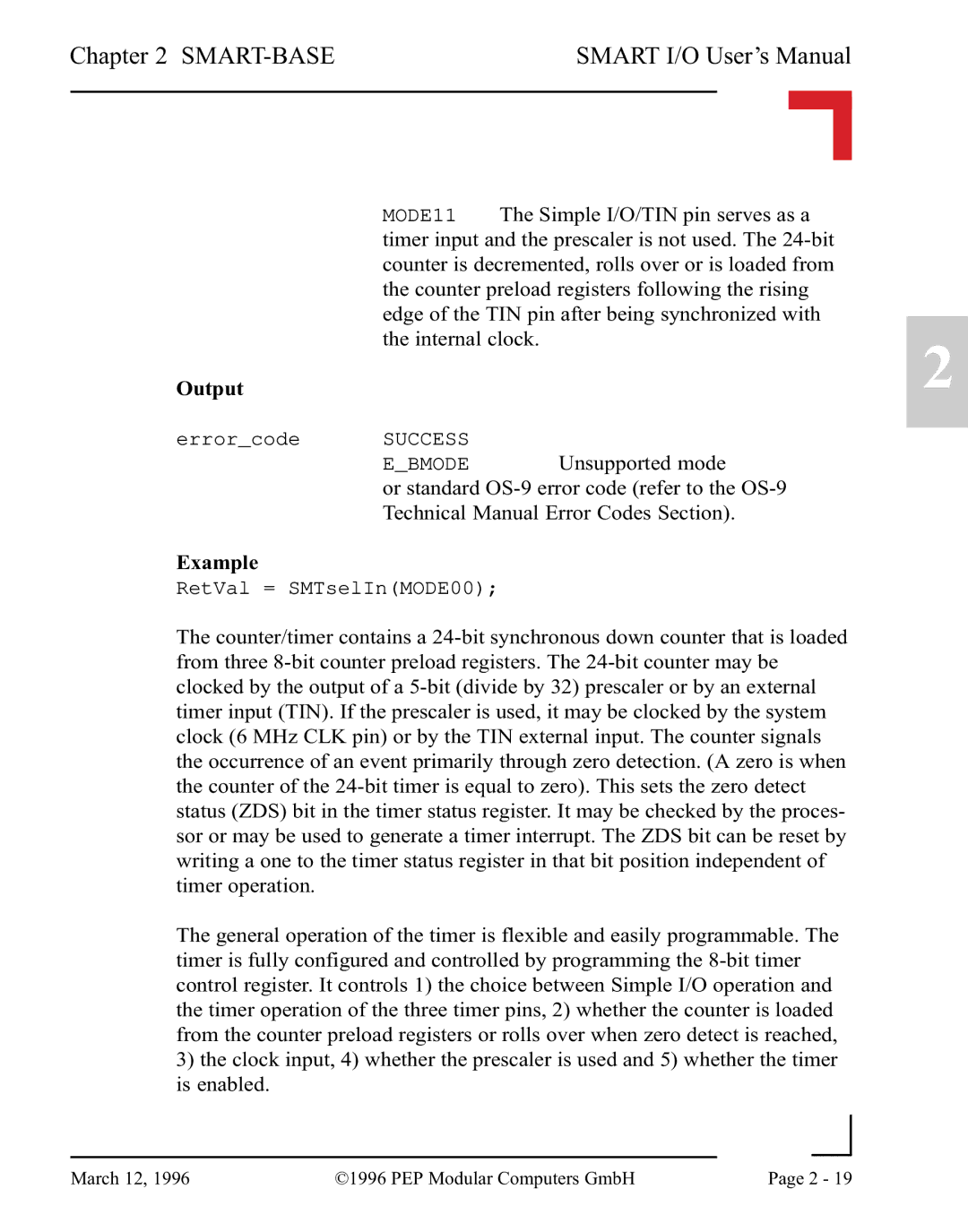 Pepper Computer RS232, RS485 user manual Output, Example 