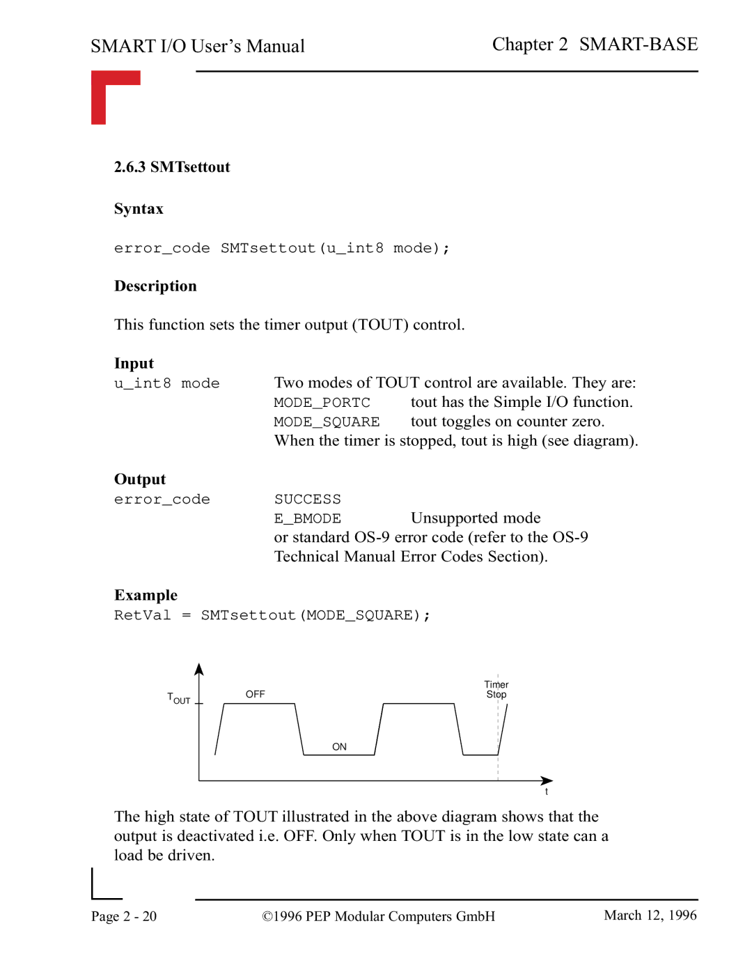 Pepper Computer RS485, RS232 user manual SMTsettout Syntax 