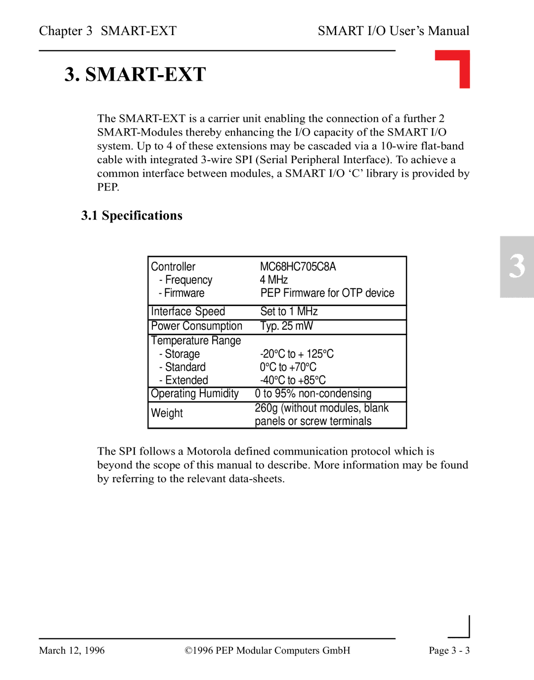 Pepper Computer RS232, RS485 user manual Smart-Ext 