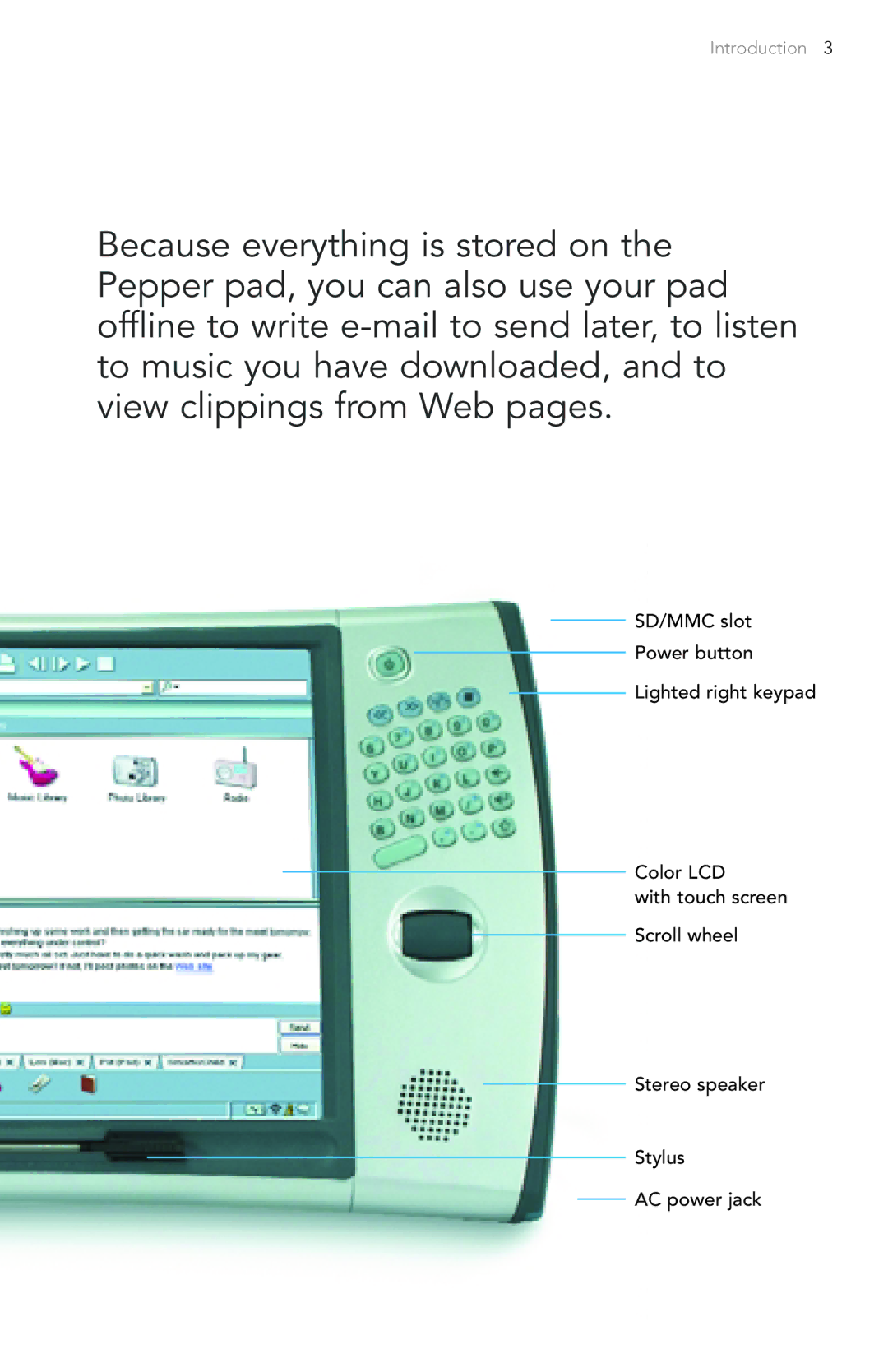 Pepper Computer Wireless Pad manual Introduction 