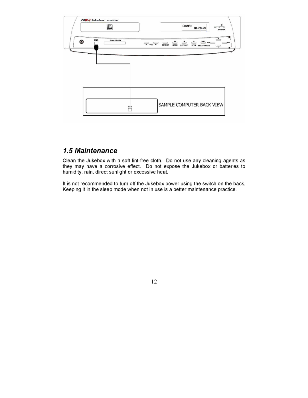 Perception Digital PD - 450 - 01 user manual Maintenance 