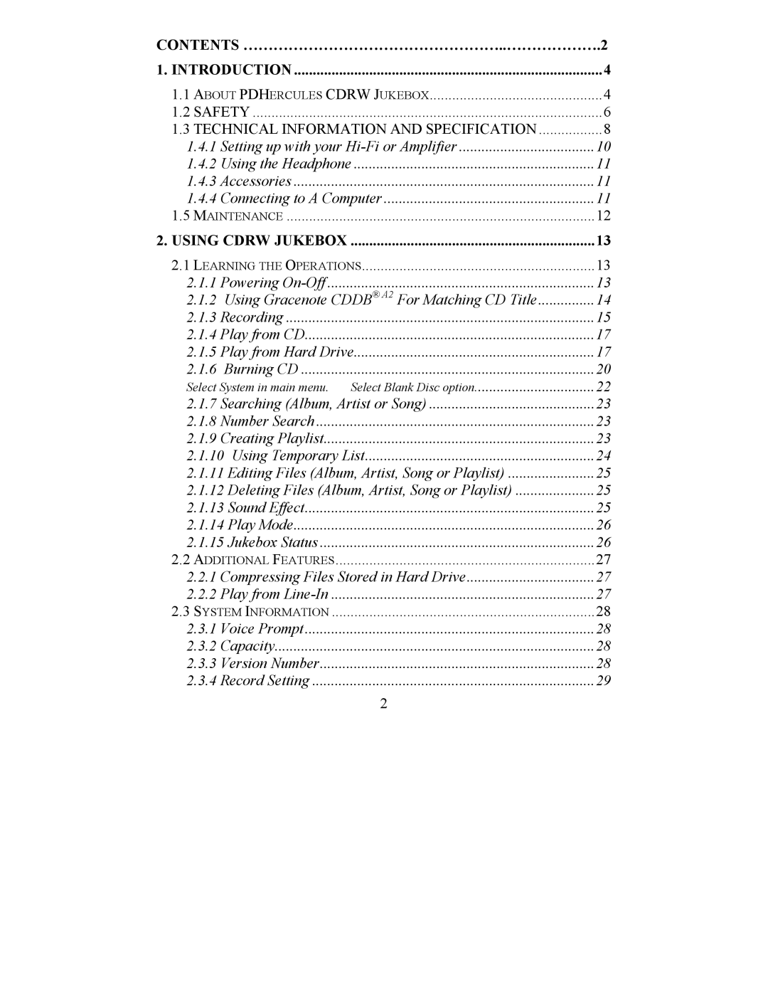 Perception Digital PD - 450 - 01 user manual Using Cdrw Jukebox 