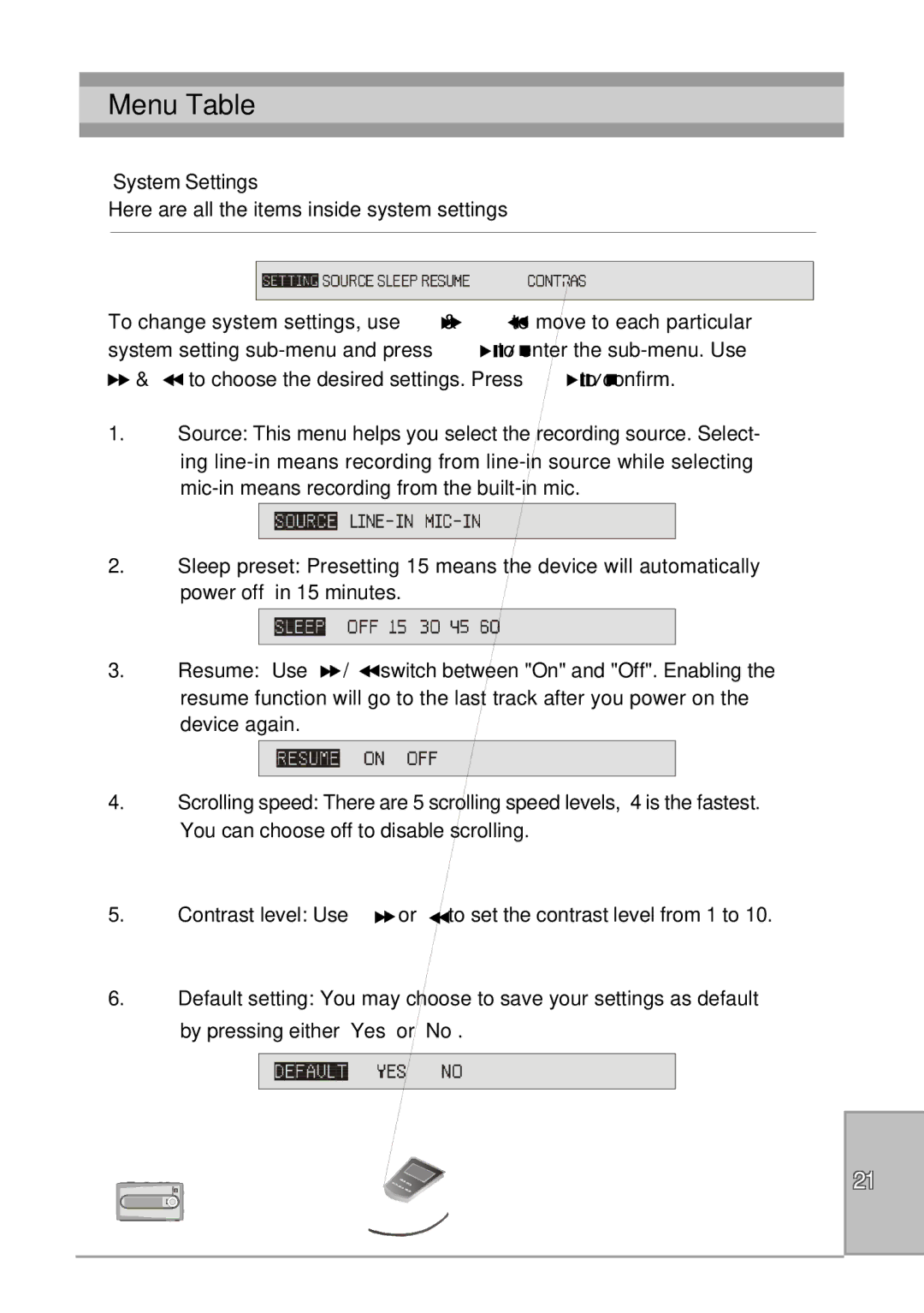 Perception Digital PD-090-02 user manual System Settings 