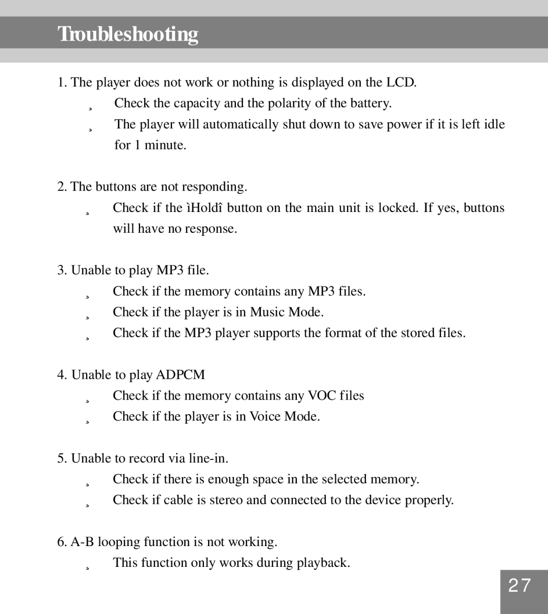 Perception Digital PD-099 manual Troubleshooting 