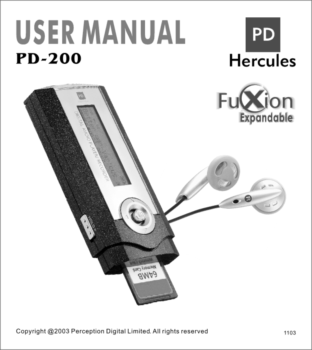 Perception Digital PD-200 manual 