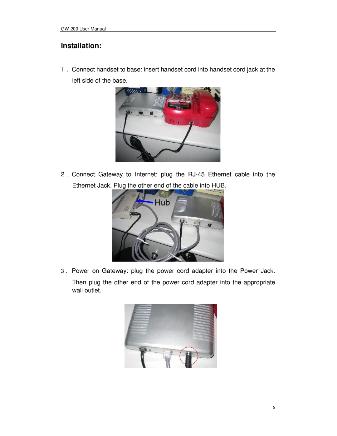 Perfectone Net Ware GW-200 manual Installation 