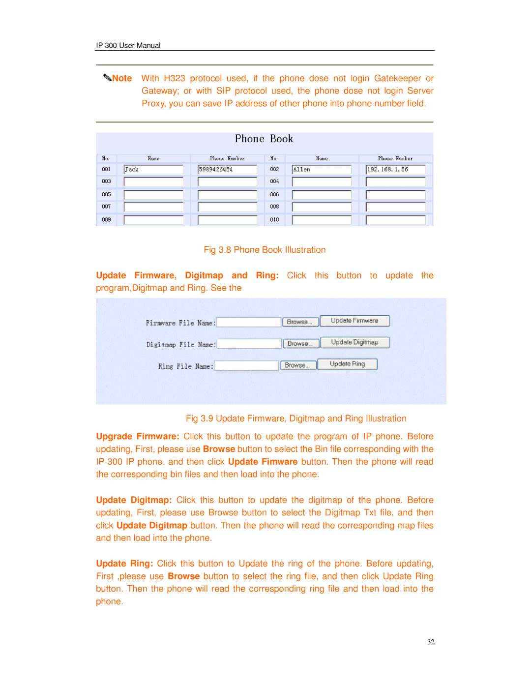 Perfectone Net Ware IP 300 manual Phone Book Illustration 