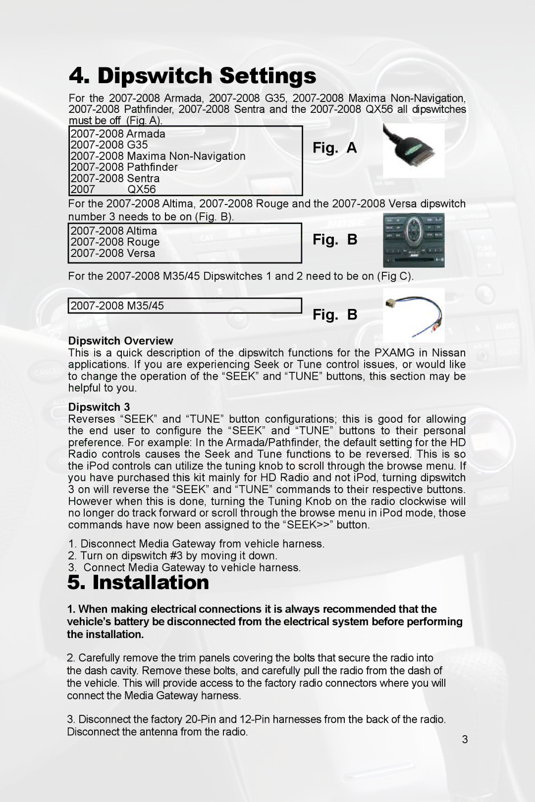 Peripheral Electronics PGHNI2 owner manual Installation, Dipswitch Overview 