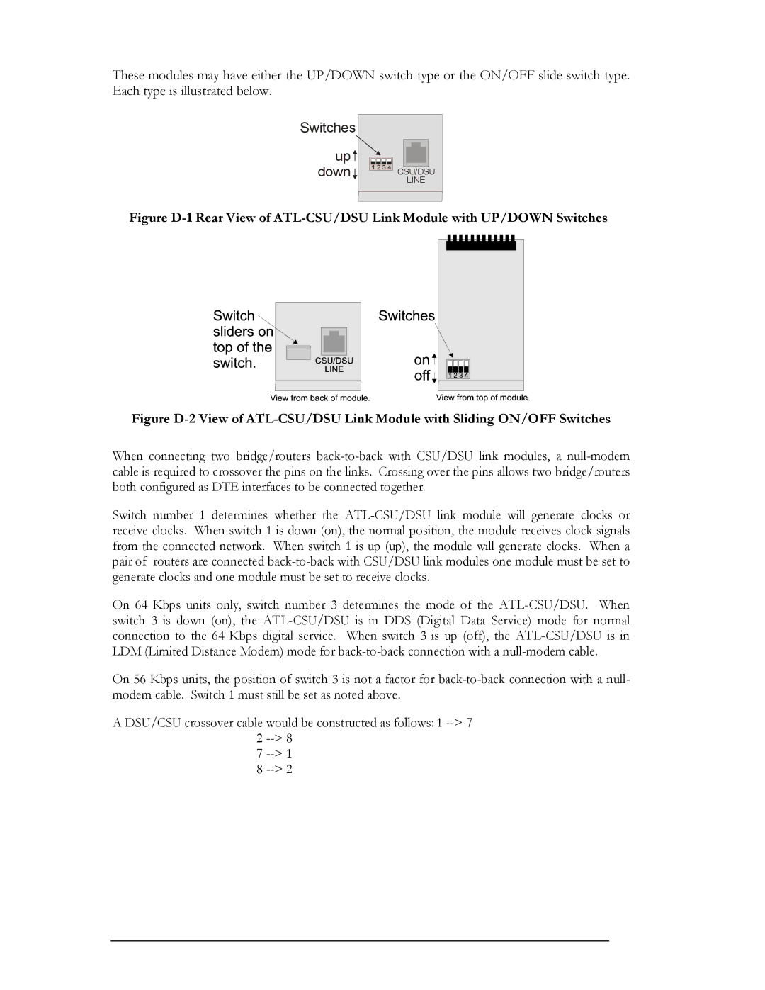 Perle Systems 1700 manual Switches 