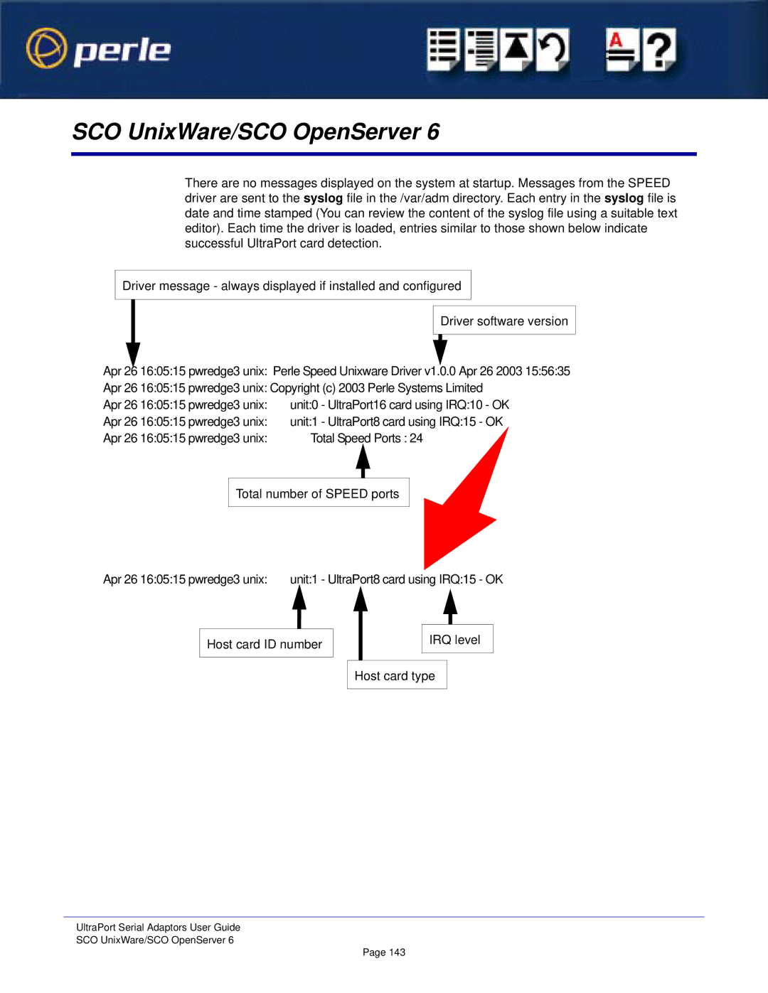 Perle Systems 5500152-23 manual SCO UnixWare/SCO OpenServer 