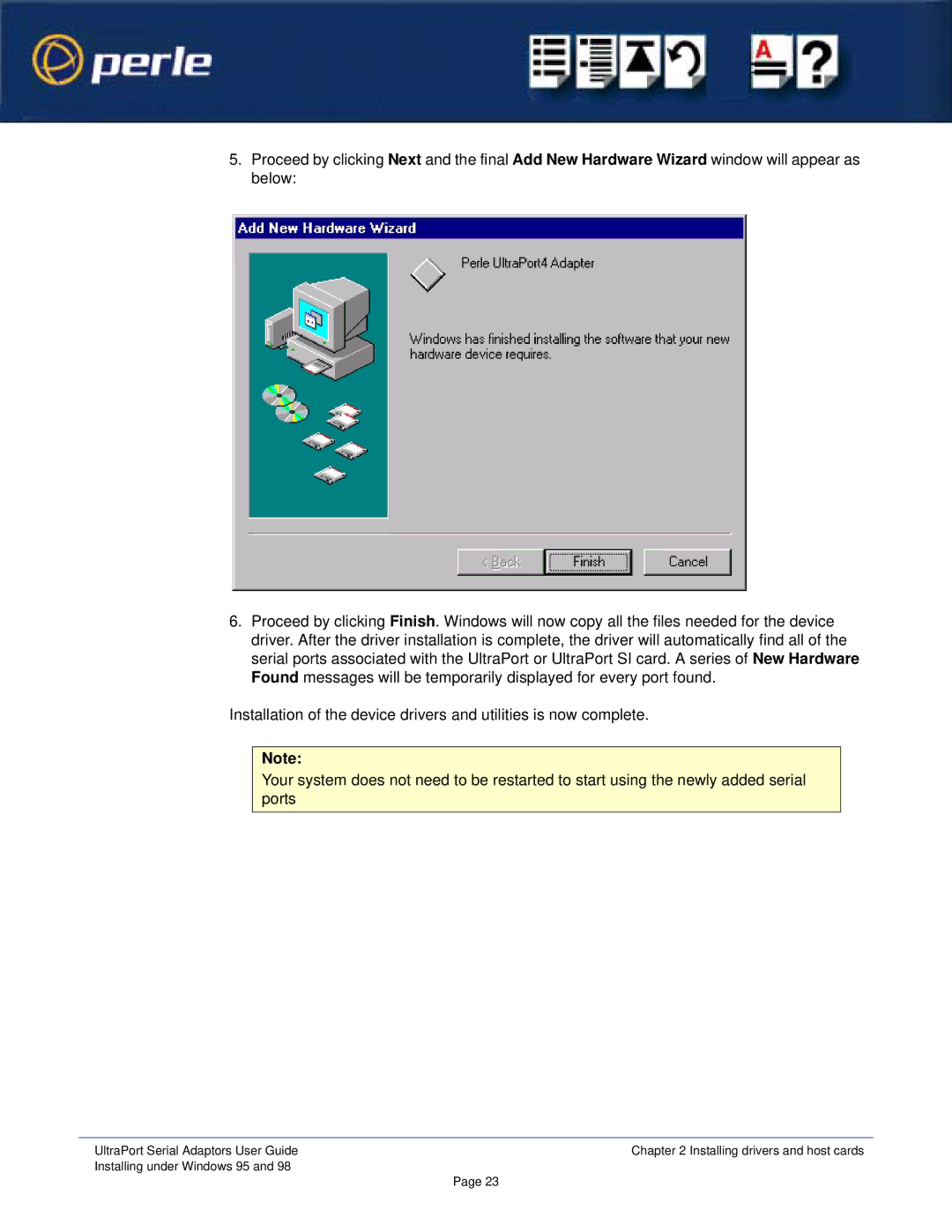 Perle Systems 5500152-23 manual UltraPort Serial Adaptors User Guide 