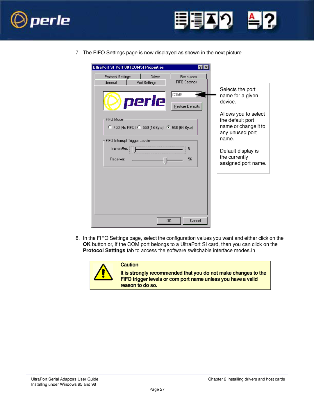 Perle Systems 5500152-23 manual UltraPort Serial Adaptors User Guide 