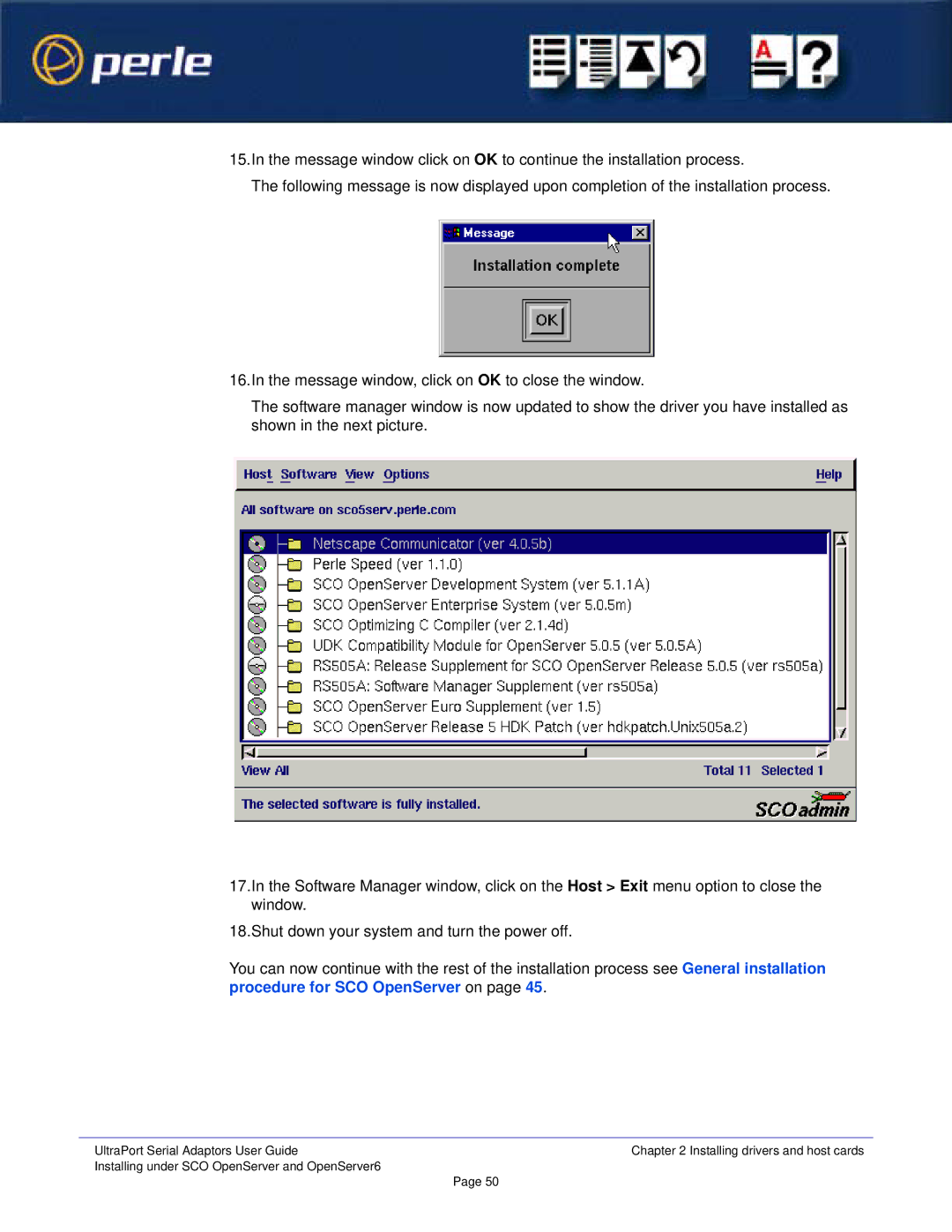 Perle Systems 5500152-23 manual UltraPort Serial Adaptors User Guide 