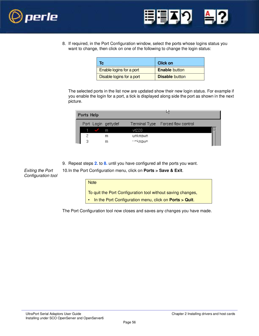 Perle Systems 5500152-23 manual Click on 