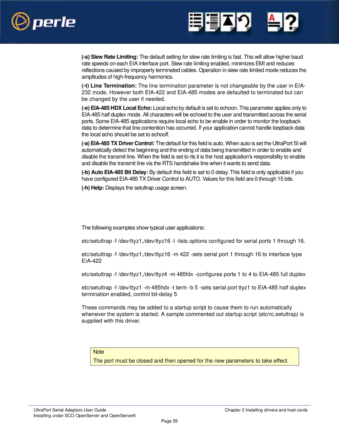 Perle Systems 5500152-23 manual UltraPort Serial Adaptors User Guide 